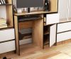 Íróasztal - Akord Furniture - 90 cm - kézműves tölgy / fehér