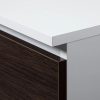 Íróasztal - Akord Furniture - 90 cm - fehér / wenge (bal)