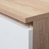 Íróasztal - Akord Furniture - 90 cm - sonoma tölgy / fehér (bal)