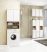Fürdőszobai álló szekrény 140 cm - Akord Furniture - sonoma tölgy / fehér