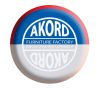 Sarok íróasztal - Akord Furniture - 124 cm - arany tölgy  / fehér (bal)