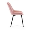 Étkezőszék - bársony kárpitozott szék - rózsaszín