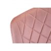 Étkezőszék - bársony kárpitozott szék - rózsaszín