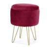 Design puff tárolóval Akord Furniture bordó színű