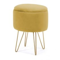 Design puff tárolóval - Akord Furniture - sárga