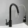 Solarys J995-50C Gránit Mosogató + Kihúzható Csap + Dugóemelő + Adagoló (fekete)