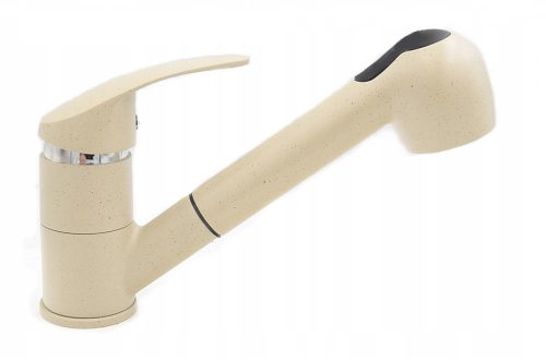 NERO Italia 619-522 Gránit mosogató + Kihúzható Zuhanyfejes "Shower" Csap + Adagoló