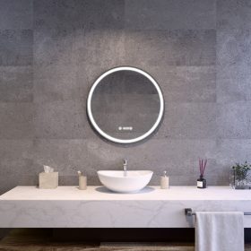 Welland Luxury-Line Como LED tükör - fényerő + színhőfok állítás + páramentesítő + óra