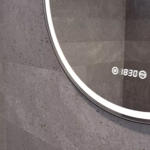 Welland Luxury-Line Como LED tükör - fényerő + színhőfok állítás + páramentesítő + óra