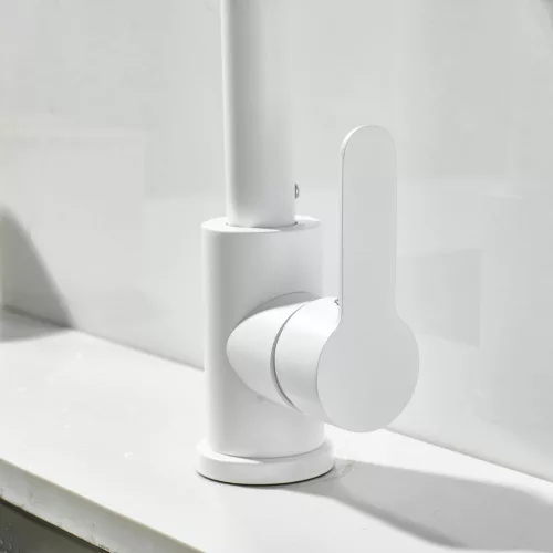 NERO M488BI Gránit Mosogató + Csaptelep + Szifon (fehér)