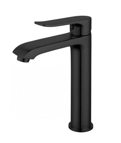 Mexen Ponte magasított fürdőszobai mosdó csaptelep - fekete (72710-70)