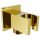 Mexen Cube fali zuhany csatlakozó - zuhanyrózsa tartóval - arany (79300-20)