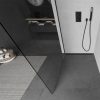 Mexen Kioto walk-in zuhanyfal - átlátszó üveg / fekete profil - 90 cm (800-090-101-70-00)