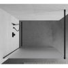 Mexen Kioto walk-in zuhanyfal - tejüveg / fekete profil - 90 cm (800-090-101-70-30)