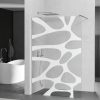 Mexen Kioto walk-in zuhanyfal - átlátszó dekorbetéttel üveg/króm profil - 90 cm (800-090-101-01-97)