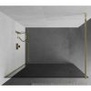 Mexen Kioto walk-in zuhanyfal - füstüveg / arany profil - 90 cm (800-090-101-50-40)