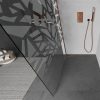 Mexen Kioto walk-in zuhanyfal-átlátszó dekorbetéttel üveg/rosegold profil-90 cm (800-090-101-60-85)