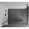 Mexen Kioto walk-in zuhanyfal - tükör üveg / fekete profil - 90 cm (800-090-101-70-50)