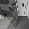 Mexen Kioto walk-in zuhanyfal-átlátszó dekorbetéttel üveg/fekete profil - 90 cm (800-090-101-70-97)