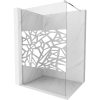 Mexen Kioto walk-in zuhanyfal - átlátszó dekorbetéttel üveg/króm profil - 100 cm (800-100-101-01-85)