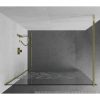 Mexen Kioto walk-in zuhanyfal -átlátszó dekorbetéttel üveg/arany profil - 100 cm (800-100-101-50-85)