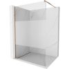Mexen Kioto walk-in zuhanyfal - átlátszó/tej üveg / rosegold profil - 100 cm (800-100-101-60-35)