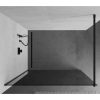Mexen Kioto walk-in zuhanyfal - füstüveg / fekete profil - 100 cm (800-100-101-70-40)