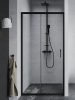 Mexen Apia elhúzható zuhanyajtó (tolóajtó) - fekete profil - 90 x 190 cm 