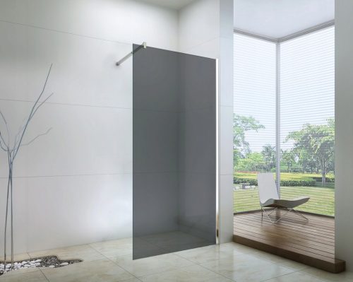 Mexen Walk-in zuhanyfal  füstüveg  króm profil 110 cm