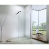 walk-in zuhanyfal 110 cm széles - fekete profil