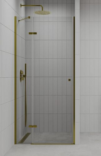 100 cm széles zuhanyajtó arany profillal