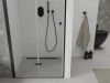 Mexen Lima kétszárnyú zuhanyajtó (befelé nyíló) - fekete profil - 110 x 190 cm
