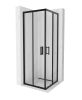 Mexen Rio zuhanykabin elhúzható ajtóval - 90 x 90 cm - fekete profil (860-090-090-70-00)