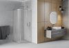 Mexen Rio zuhanykabin elhúzható ajtóval 80 x 80 cm tejüveg színben