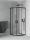 Mexen Rio zuhanykabin elhúzható ajtóval - 80 x 80 cm - fekete profil (863-080-080-70-00)