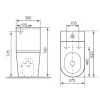 Welland Rimless kompakt/monoblokk WC szett + soft-close WC ülőke