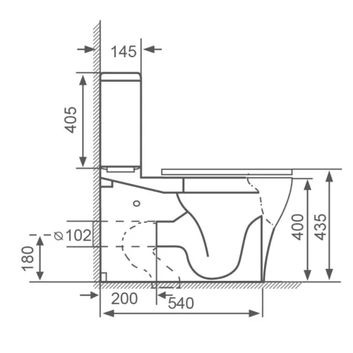 Welland kompakt/monoblokk WC szett + soft-close slim WC ülőke