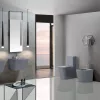 Welland Cono Rimless kompakt/monoblokk WC szett + soft-close slim WC ülőke (szürke)