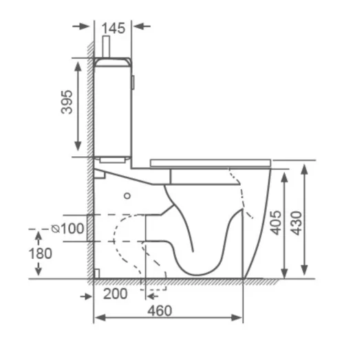 Welland Vision Tornado kompakt/monoblokk WC szett + soft-close slim WC ülőke