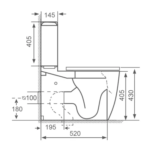 Welland Rimless kompakt/monoblokk WC szett + soft-close WC ülőke