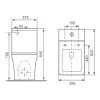 Welland Neo Tornado kompakt/monoblokk WC szett + soft-close slim WC ülőke