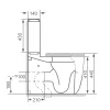 Welland Vision Tornado kompakt/monoblokk WC szett + soft-close slim WC ülőke