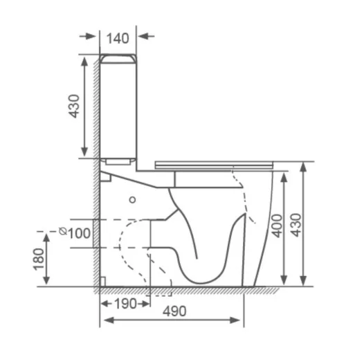 Welland Neo Tornado kompakt/monoblokk WC szett + soft-close slim WC ülőke