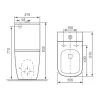Welland Neo Tornado kompakt/monoblokk WC szett + soft-close slim WC ülőke