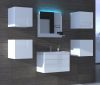 Venezia Alius A20 fürdőszobabútor szett mosdókagylóval szifonnal fényes fehér színű