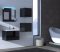 Venezia Alius A21 fürdőszobabútor szett + mosdókagyló + szifon (fényes fekete)