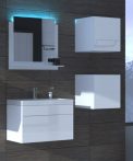   Venezia Alius A21 fürdőszobabútor szett + mosdókagyló + szifon (fényes fehér)