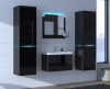 Fürdőszoba bútor magasfényű fekete - Alius A31