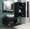 Fürdőszoba bútor ajándék kerámia mosdóval falra szerelhető kivitelben - Alius A34