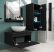 Venezia Alius A34 fürdőszobabútor szett + mosdókagyló + szifon (fényes fekete)